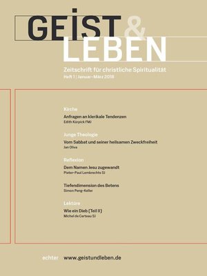 cover image of Geist & Leben 1/2018